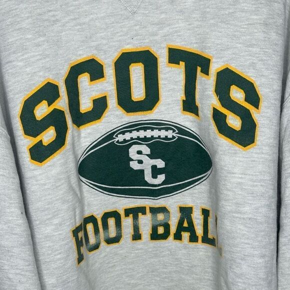VTG 90’s Scots Football USA made Russel Crewneck Men’s Size XXL - Picture 3 of 6
